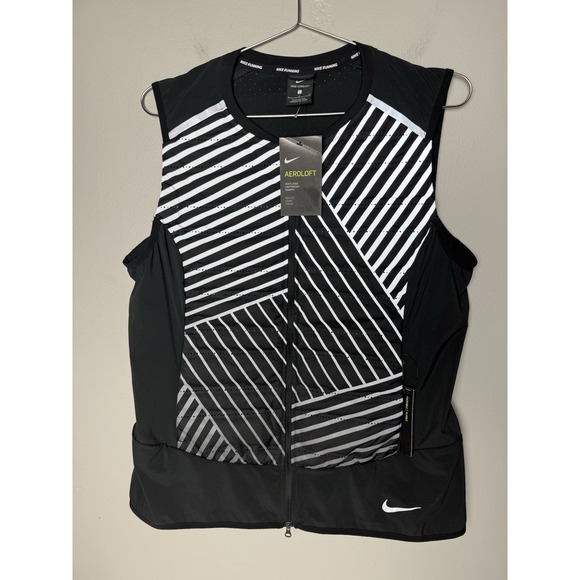 Nike‎ Aeroloft Flash Zip Running Vest Packable Reflective Jacket Women's Large - Picture 1 of 9